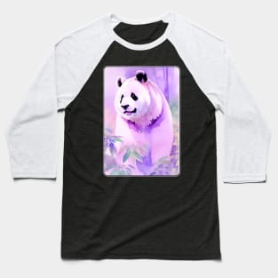 Panda Watercolor Portrait 3 Baseball T-Shirt